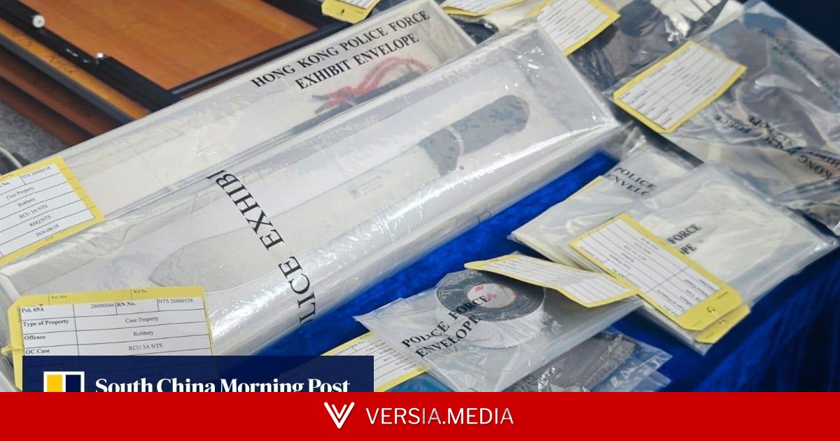 Hong Kong police arrest 7 over HK$7 million gold bar robbery at knifepoint